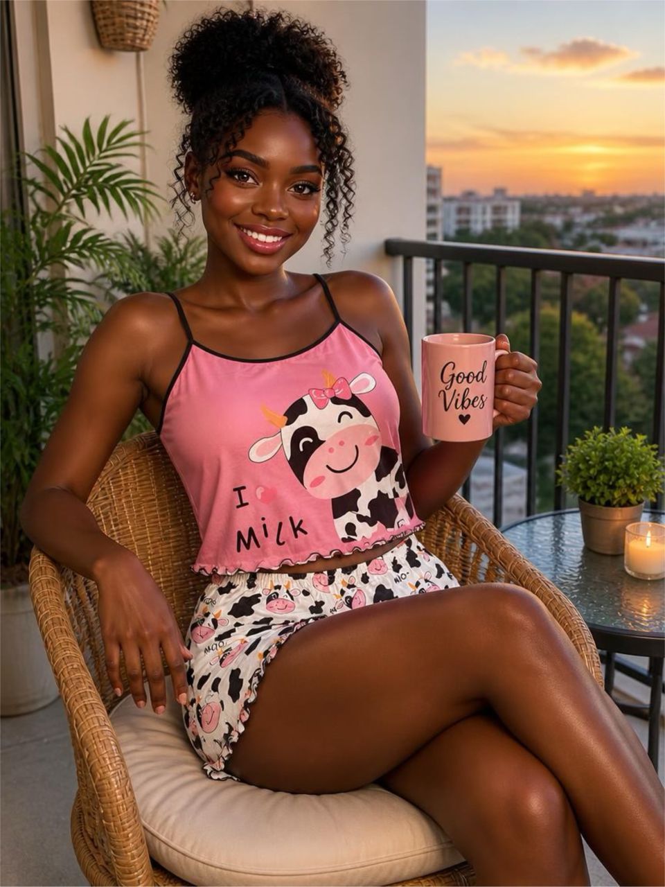 I Love Milk Cami Set gallery image