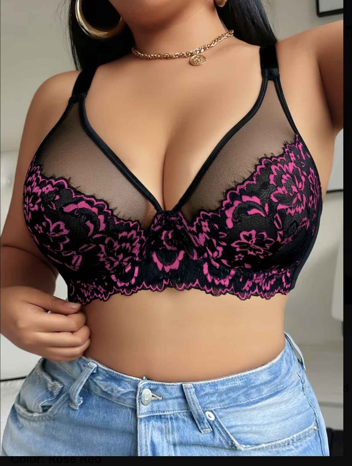 Pink Noir bliss Bra.