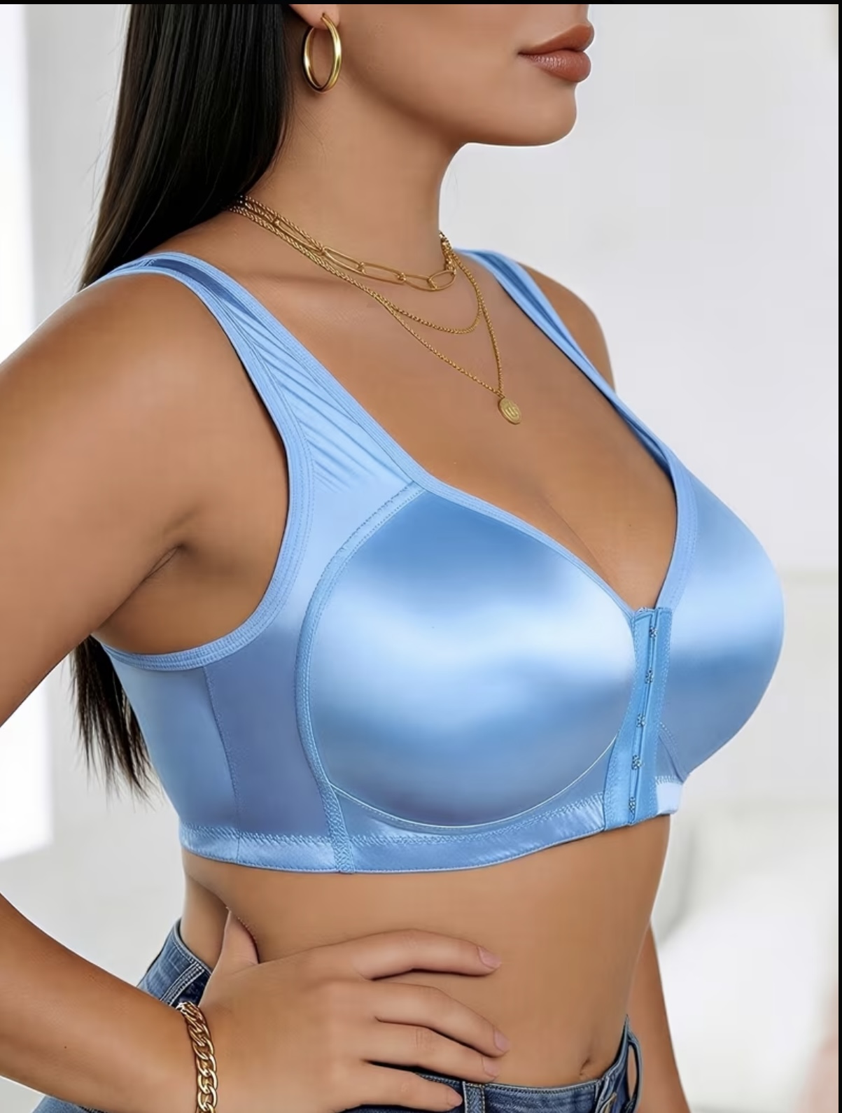 Satin bliss Bra gallery image