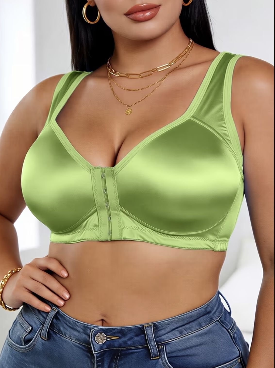Satin bliss Bra gallery image