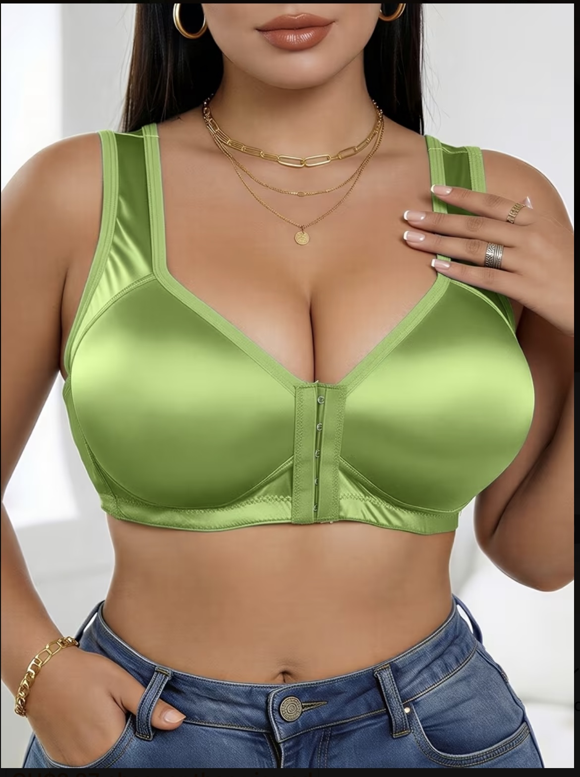 Satin bliss Bra gallery image