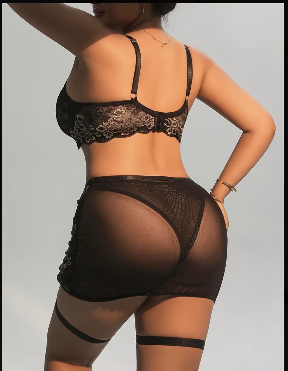 Golden Noir lace set gallery image